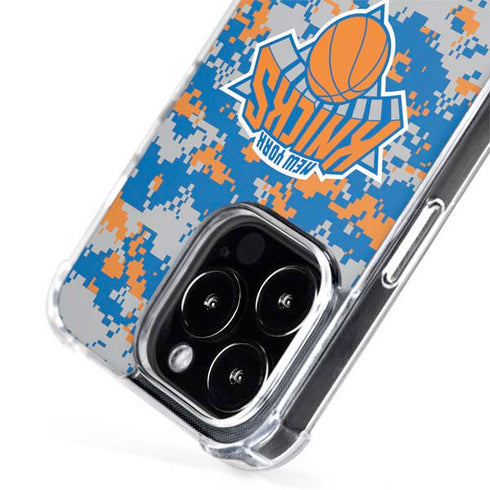 NBA New York Knicks Digi Camo iPhone 15 Pro MagSafe Case